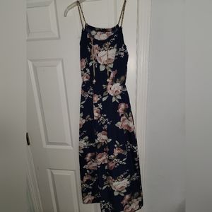 Full-length floral sundress